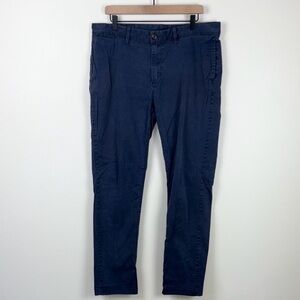 Wallin & Bros Chino Pants Navy Blue Men’s Size 36 x 32 Cotton Office Work